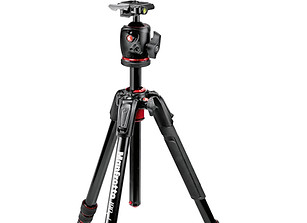 Black camera tripod with red accents. Shop by Brand theshutterbug.