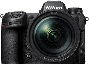 Black Nikon Z 9 camera with lens, Nikon branding in top corner, theshutterbug