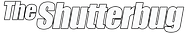 The Shutterbug logo in white font